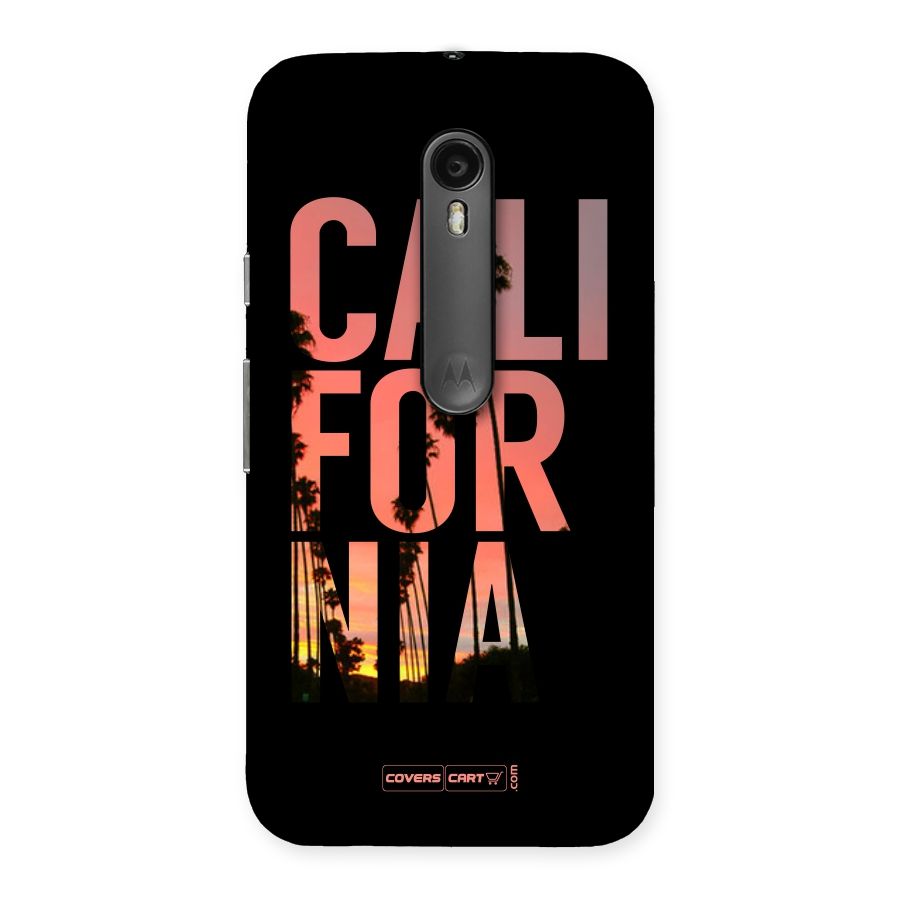 California Back Case for Moto G Turbo