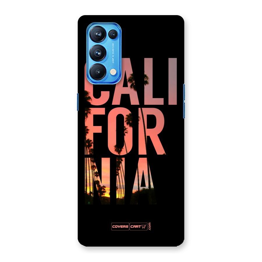 California Back Case for Oppo Reno5 Pro 5G