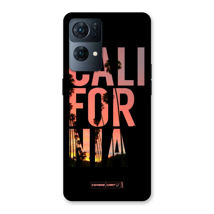 California Back Case for Oppo Reno7 Pro 5G