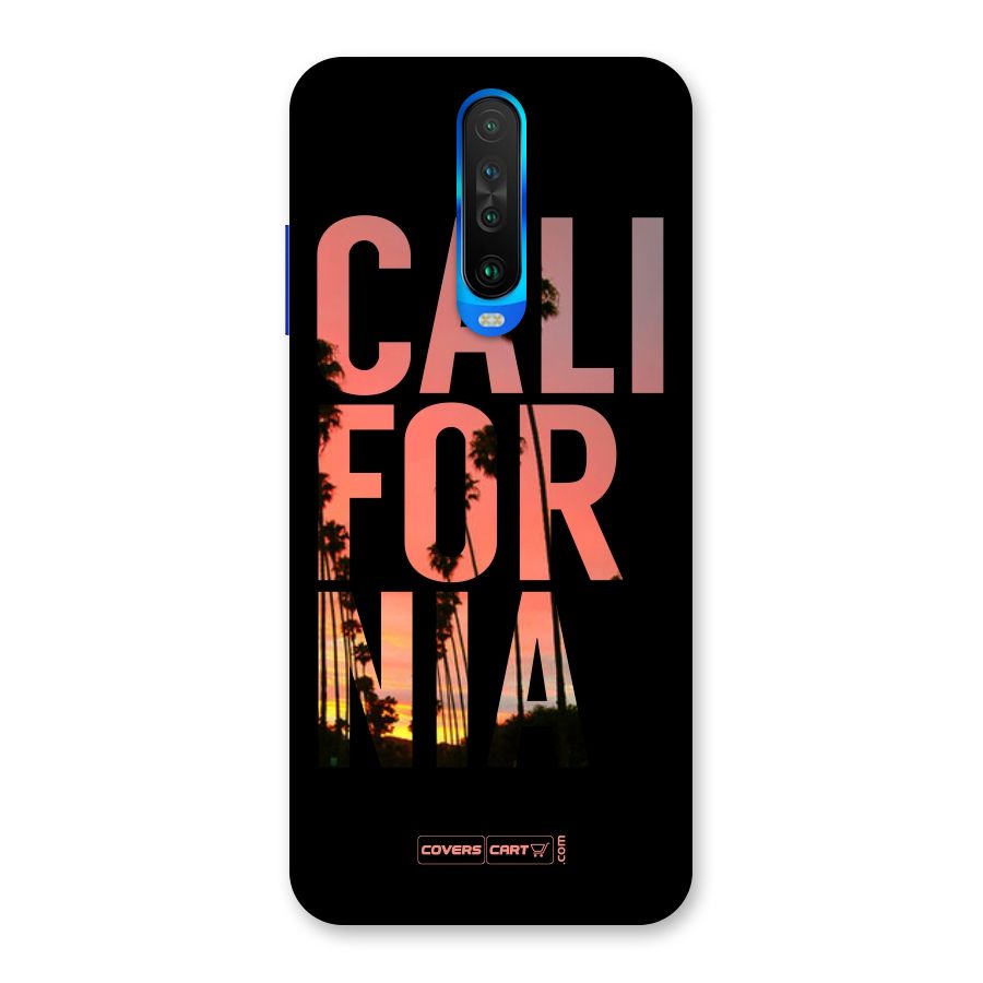 California Back Case for Poco X2