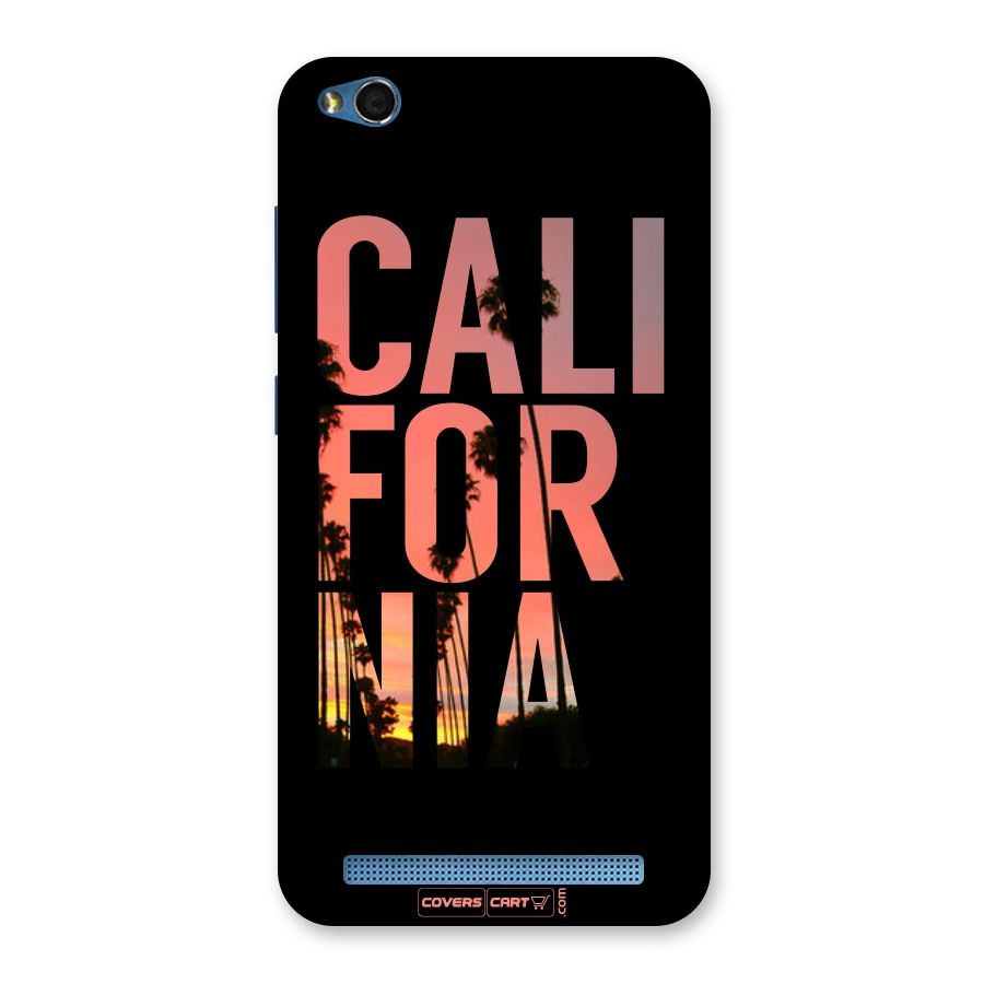 California Back Case for Redmi 5A