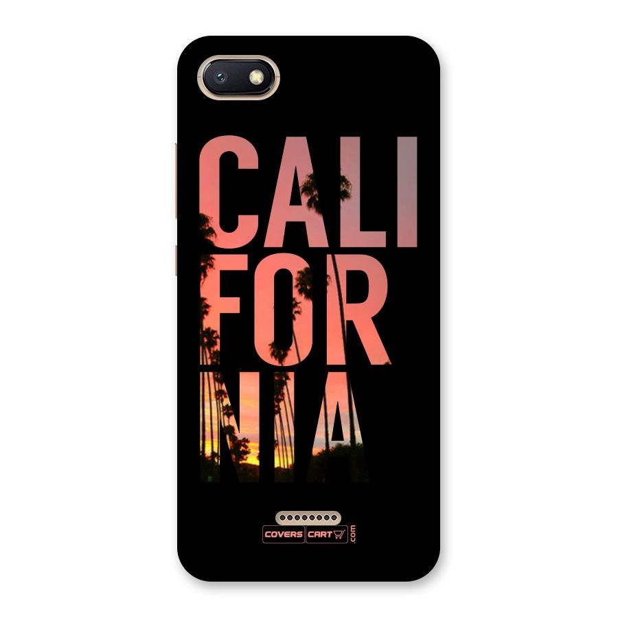 California Back Case for Redmi 6A