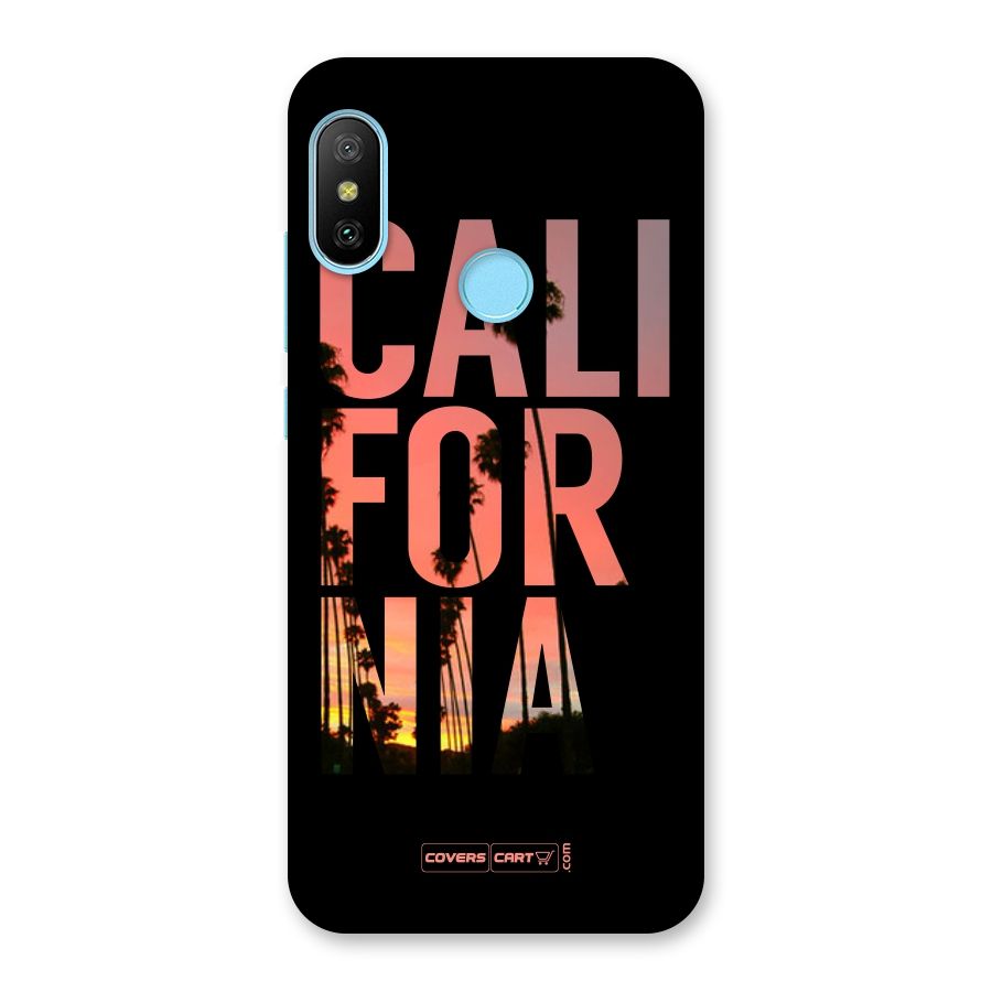 California Back Case for Redmi 6 Pro