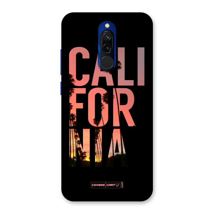 California Back Case for Redmi 8