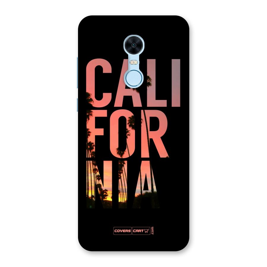 California Back Case for Redmi Note 5