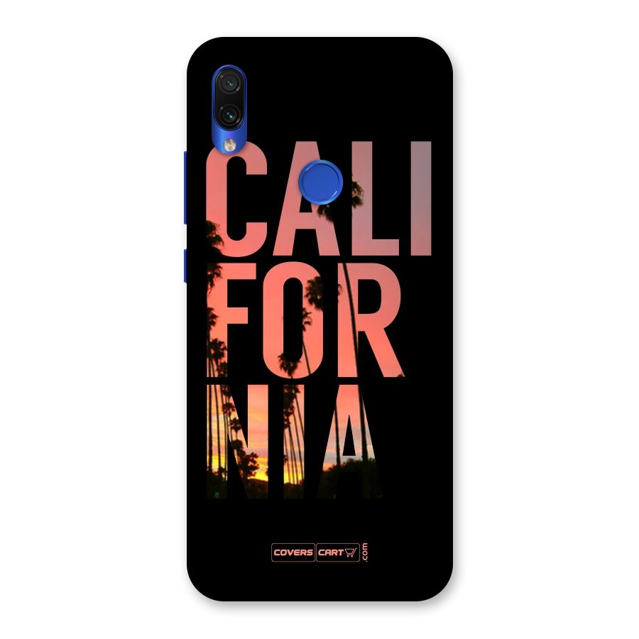 California Back Case for Redmi Note 7S