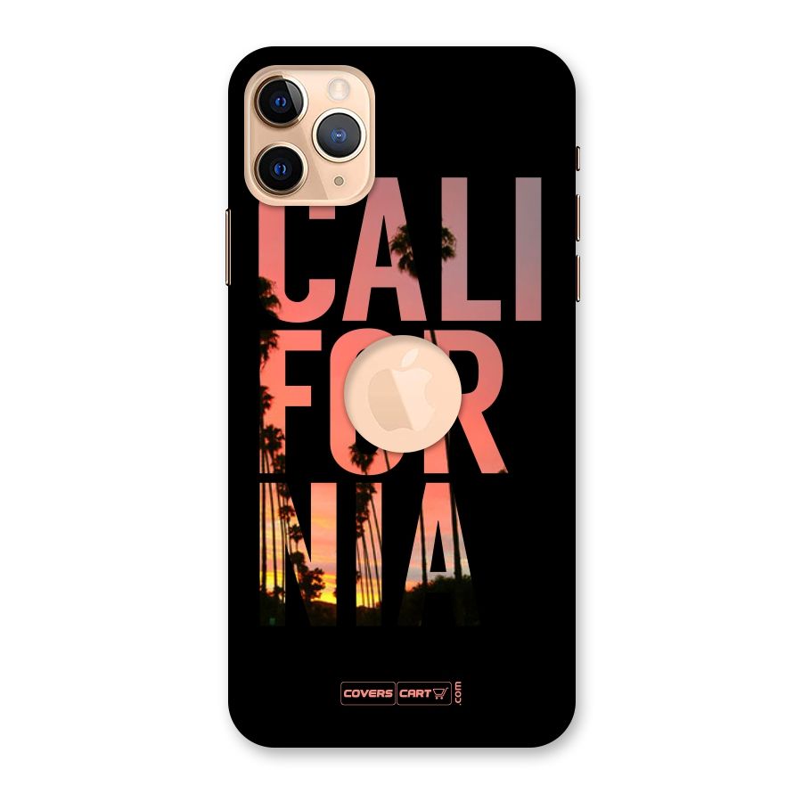 California Back Case for iPhone 11 Pro Max Logo Cut