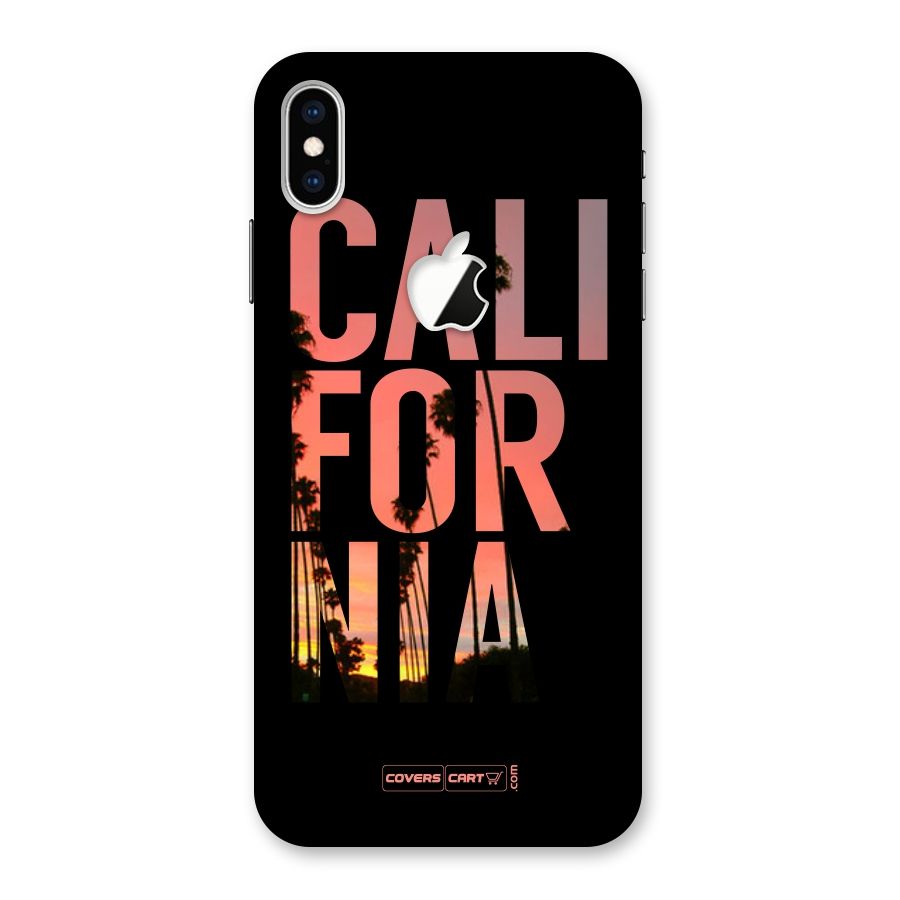 California Back Case for iPhone XS Max Apple Cut