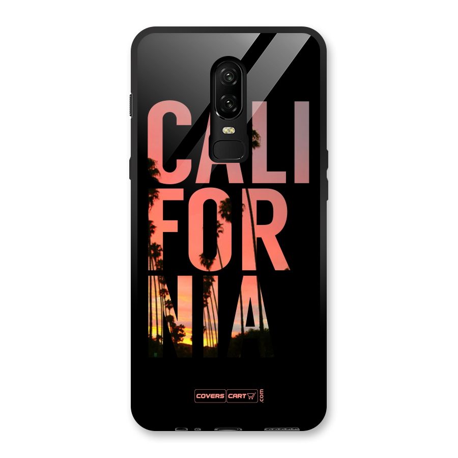 California Glass Back Case for OnePlus 6