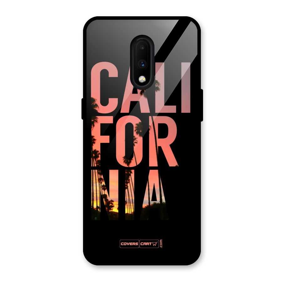 California Glass Back Case for OnePlus 7