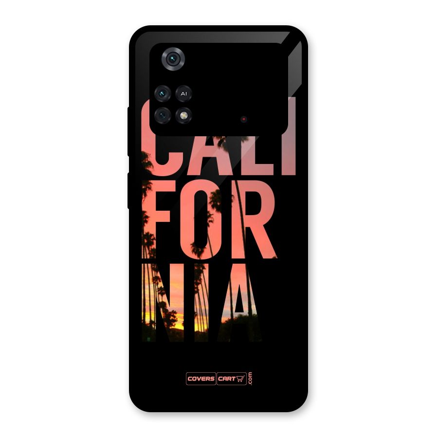 California Glass Back Case for Poco M4 Pro 4G