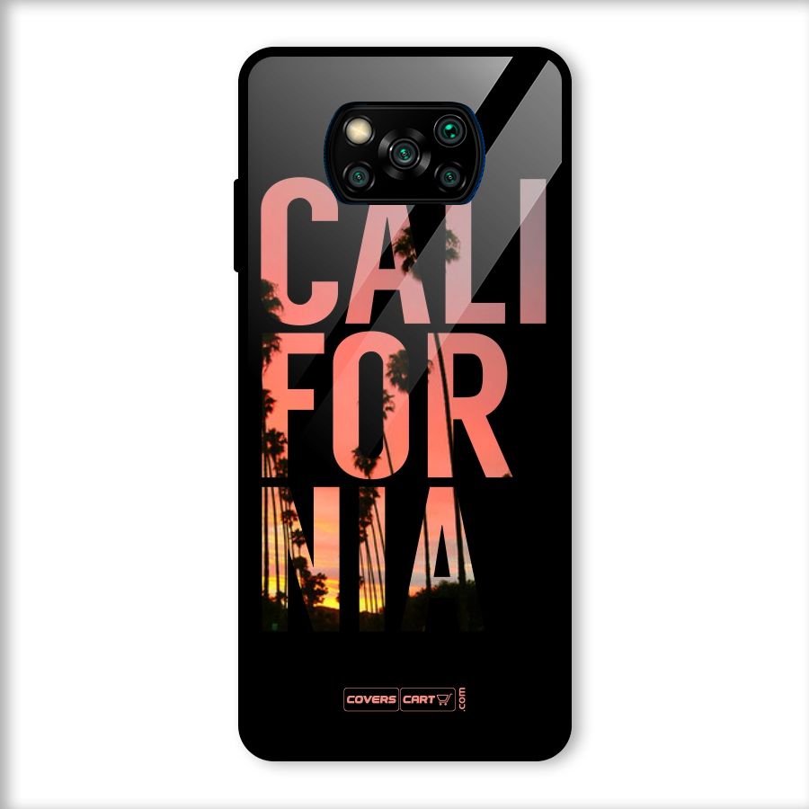 California Glass Back Case for Poco X3