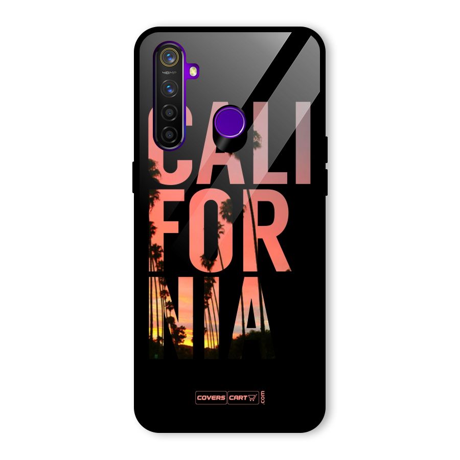 California Glass Back Case for Realme 5 Pro