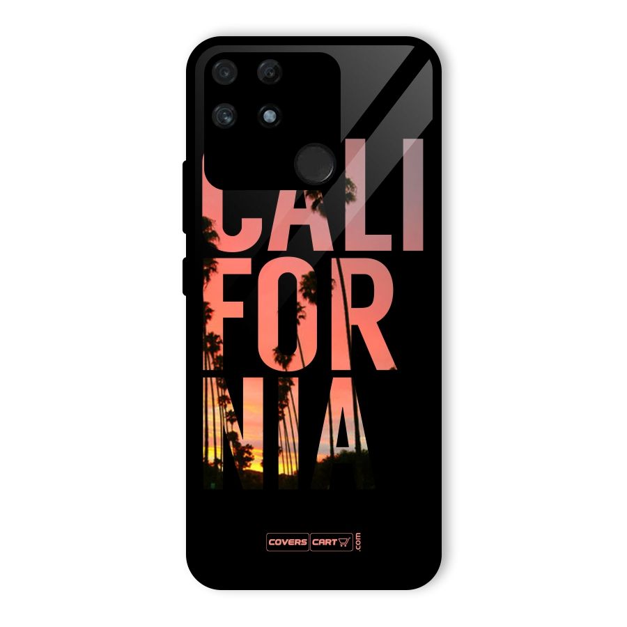 California Glass Back Case for Realme Narzo 50A