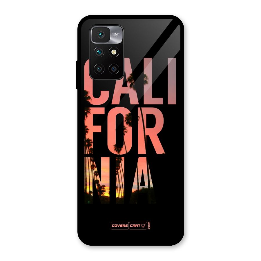 California Glass Back Case for Redmi 10 Prime