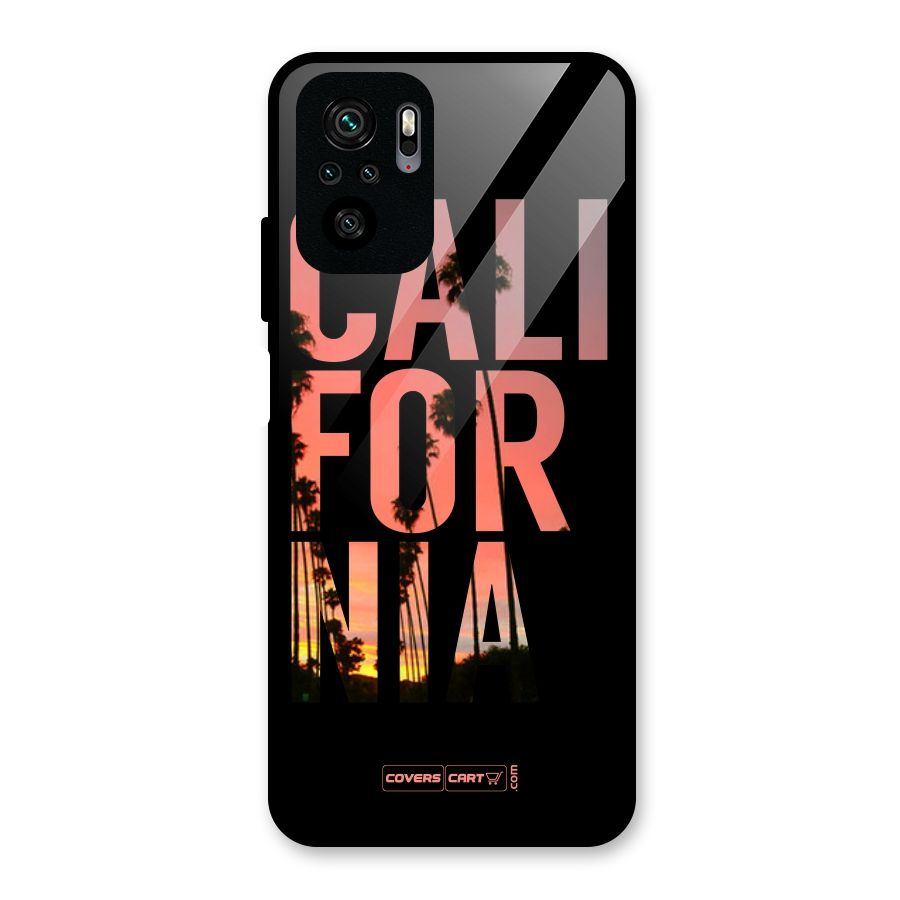 California Glass Back Case for Redmi Note 10S