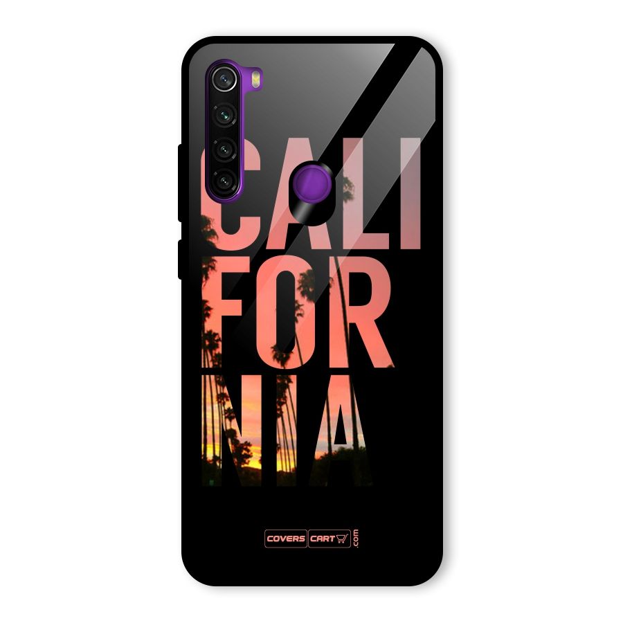 California Glass Back Case for Redmi Note 8