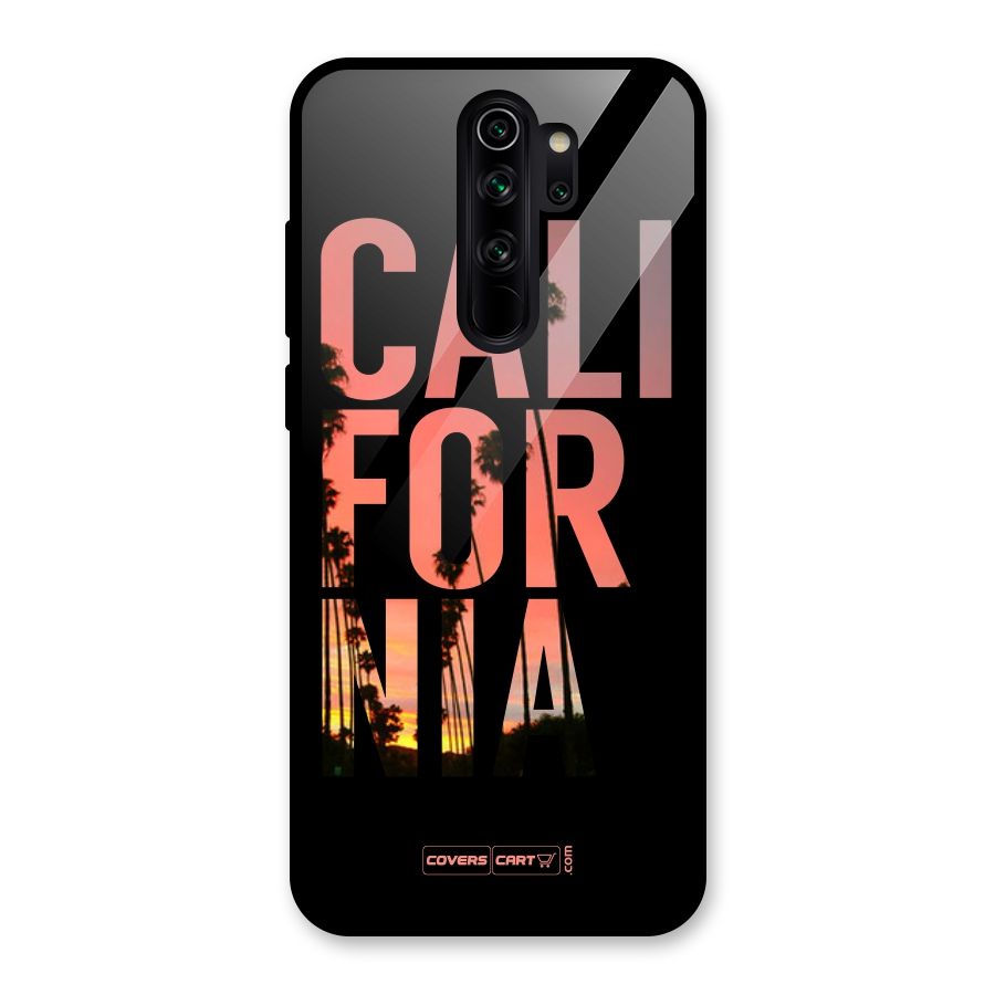 California Glass Back Case for Redmi Note 8 Pro