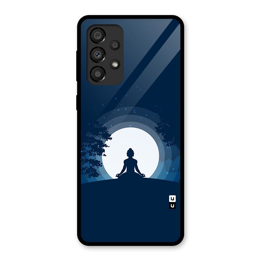 Calm Meditation Glass Back Case for Galaxy A33 5G