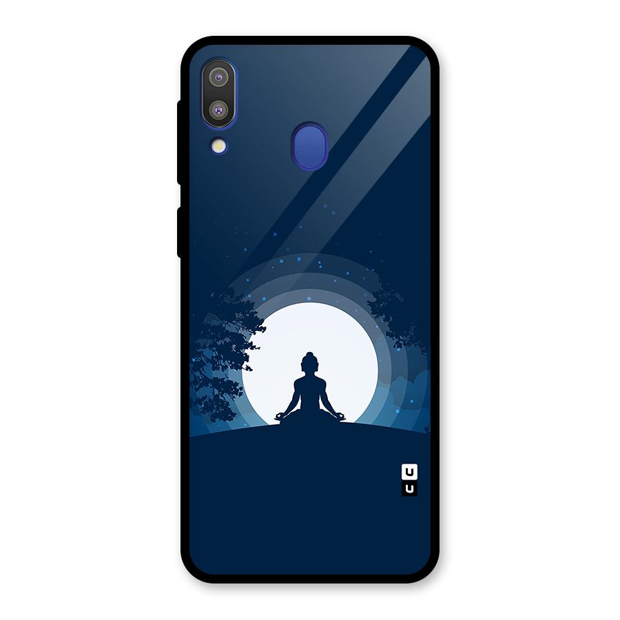 Calm Meditation Glass Back Case for Galaxy M20
