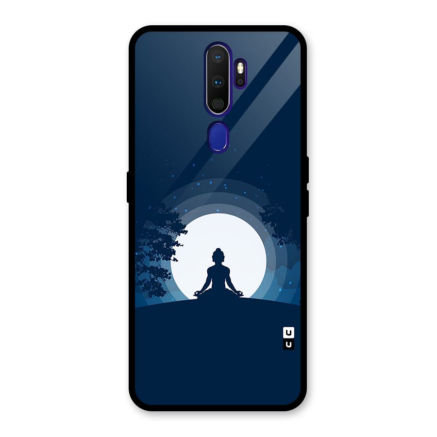 Calm Meditation Glass Back Case for Oppo A9 (2020)