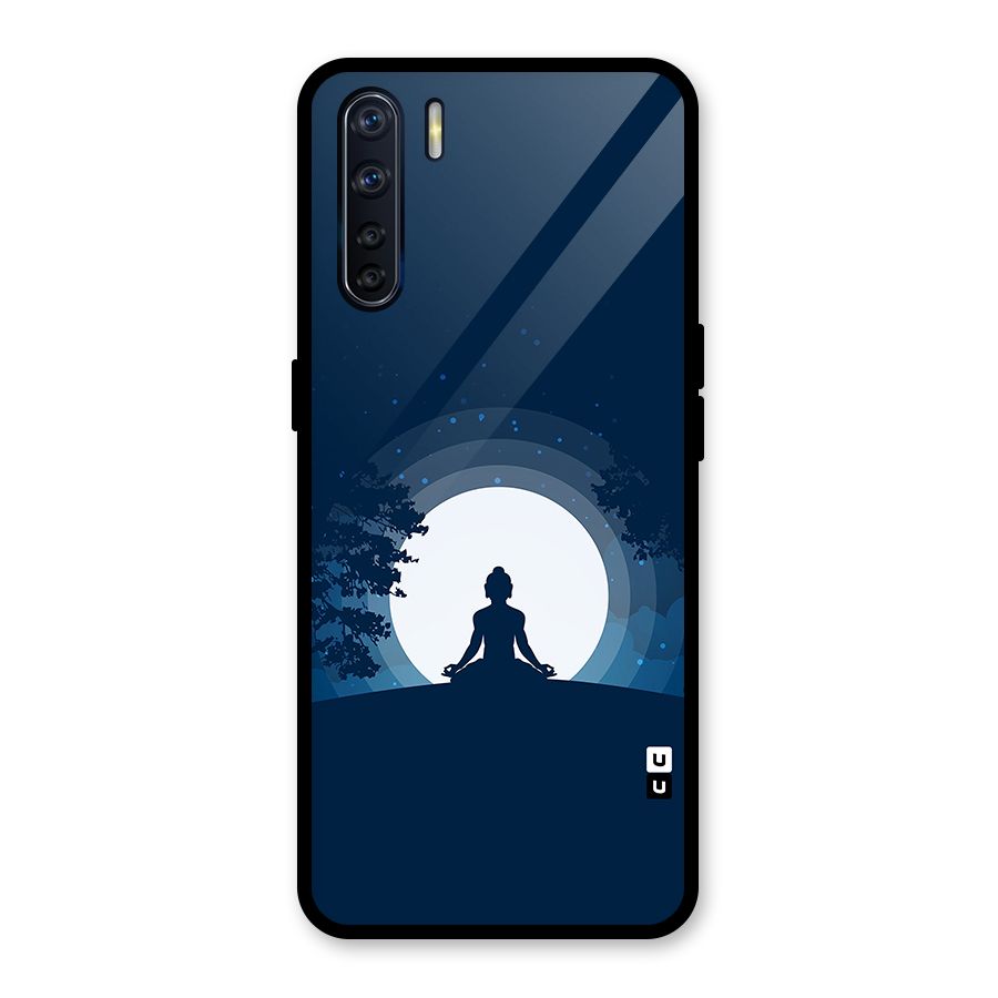 Calm Meditation Glass Back Case for Oppo F15