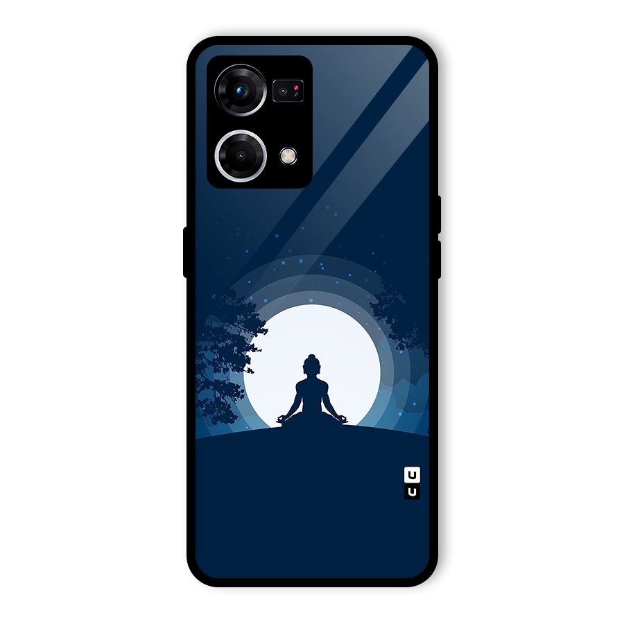 Calm Meditation Glass Back Case for Oppo F21 Pro 5G