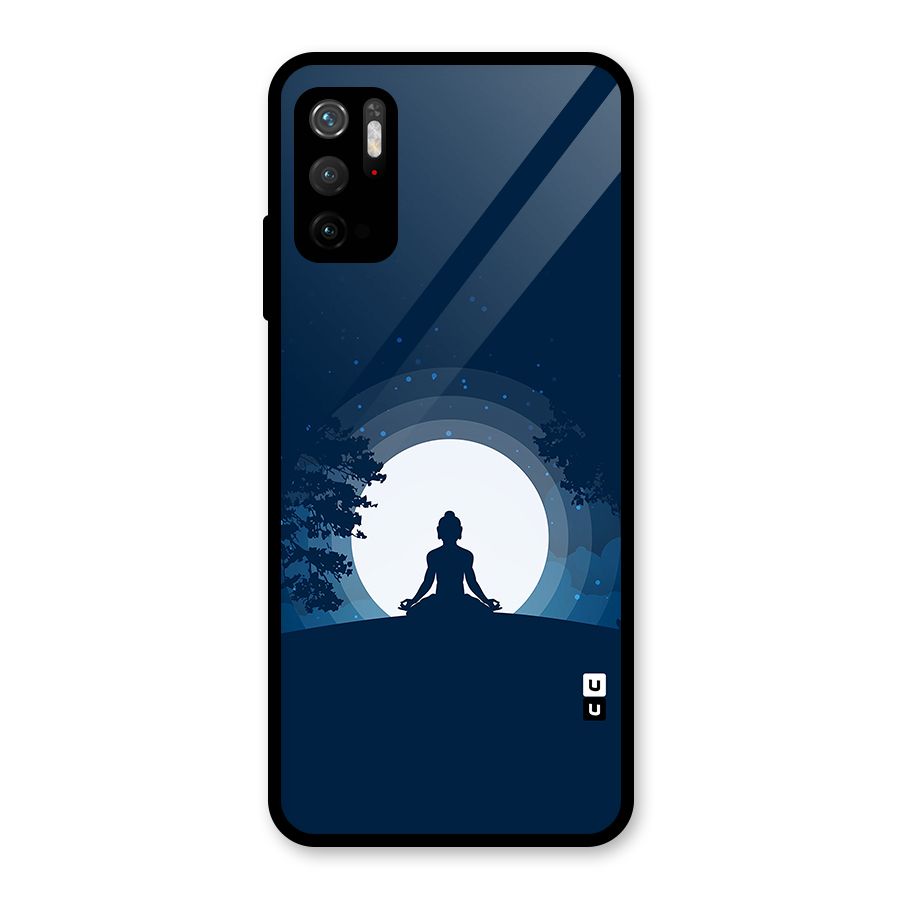 Calm Meditation Glass Back Case for Poco M3 Pro 5G