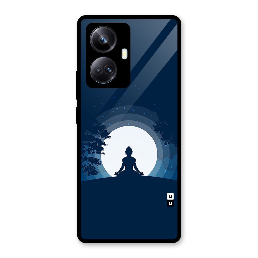 Calm Meditation Glass Back Case for Realme 10 Pro Plus