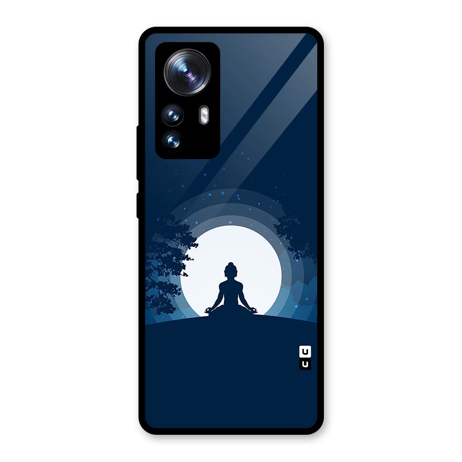 Calm Meditation Glass Back Case for Xiaomi 12 Pro
