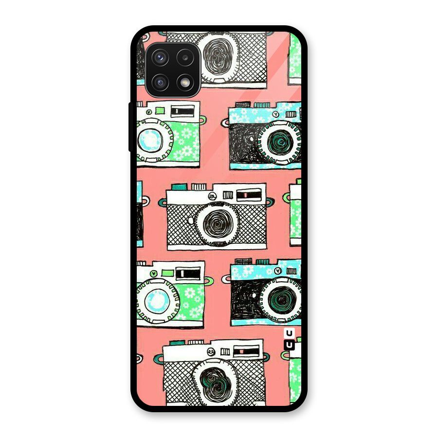 Cam Art Loving Glass Back Case for Galaxy A22 5G