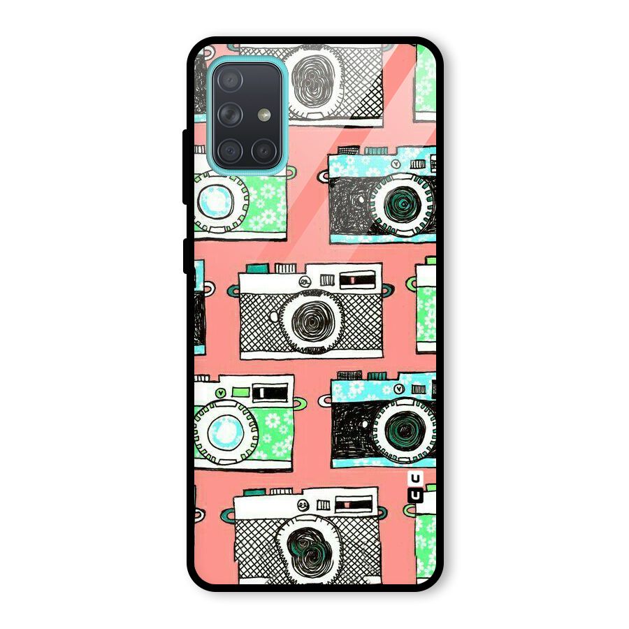Cam Art Loving Glass Back Case for Galaxy A71