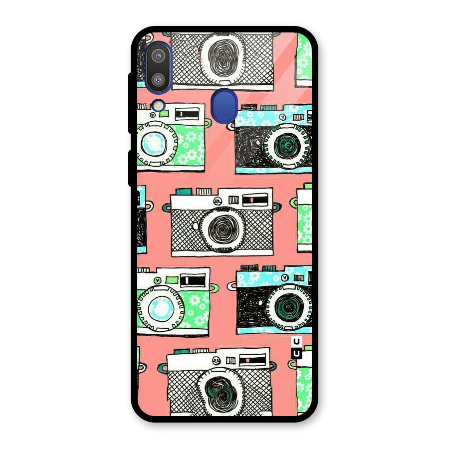Cam Art Loving Glass Back Case for Galaxy M20