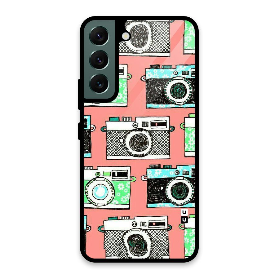 Cam Art Loving Glass Back Case for Galaxy S22 5G