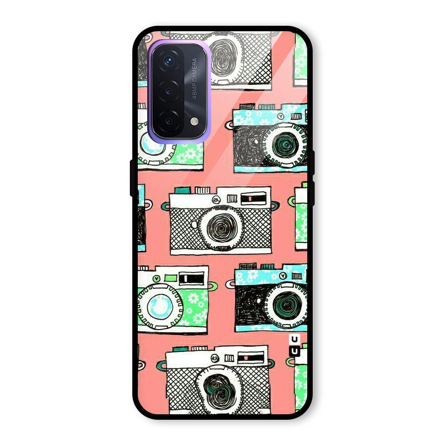 Cam Art Loving Glass Back Case for Oppo A74 5G