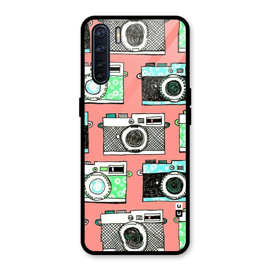 Cam Art Loving Glass Back Case for Oppo F15