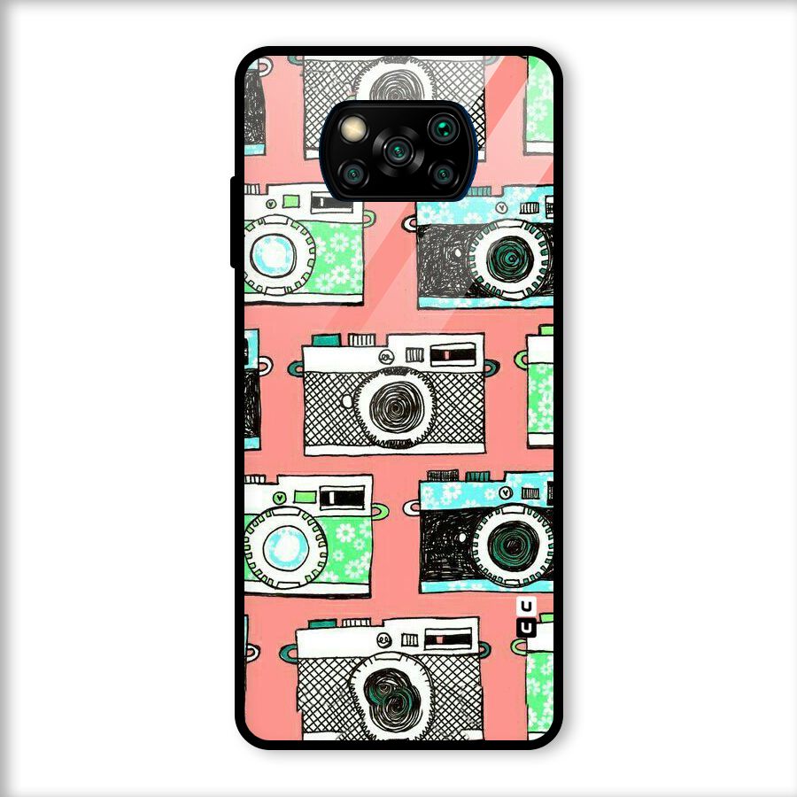 Cam Art Loving Glass Back Case for Poco X3