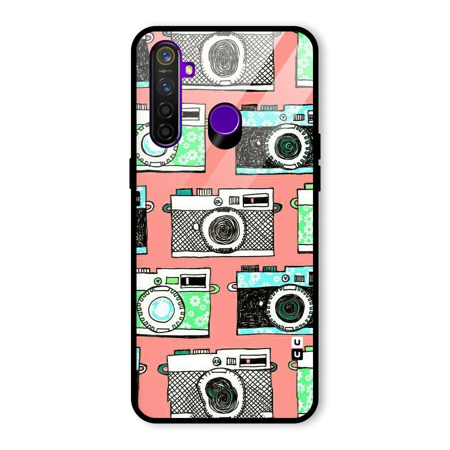 Cam Art Loving Glass Back Case for Realme 5 Pro