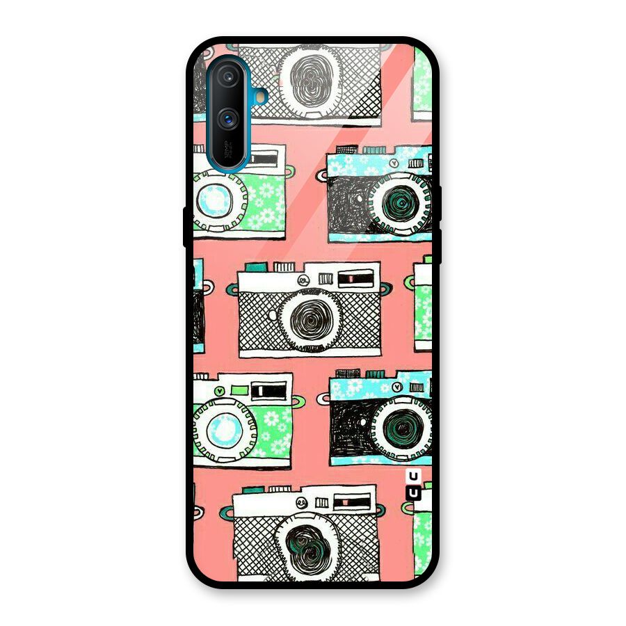 Cam Art Loving Glass Back Case for Realme C3