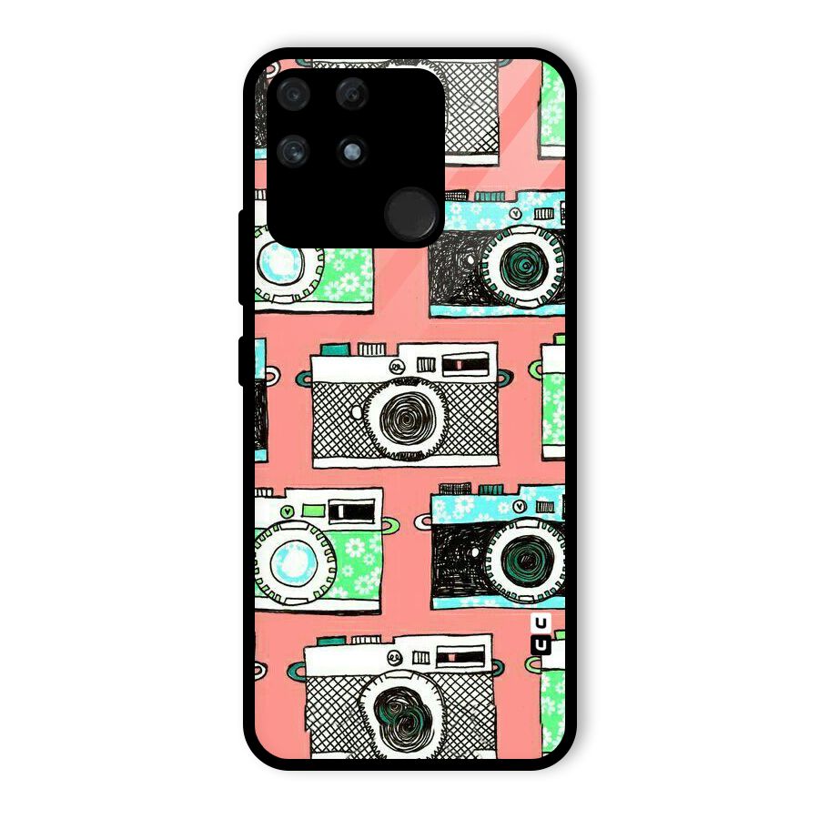 Cam Art Loving Glass Back Case for Realme Narzo 50A