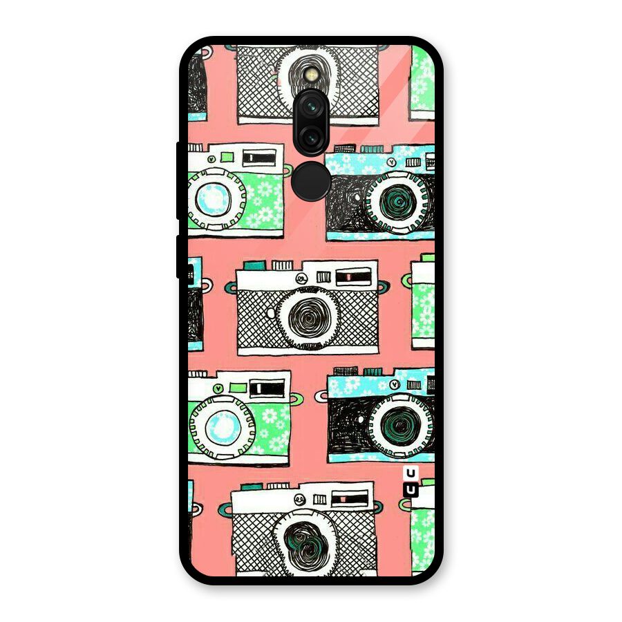 Cam Art Loving Glass Back Case for Redmi 8