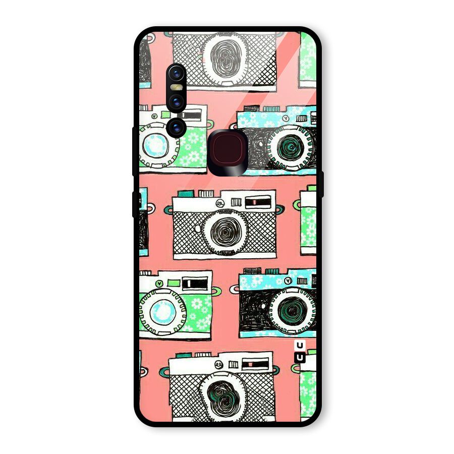 Cam Art Loving Glass Back Case for Vivo V15