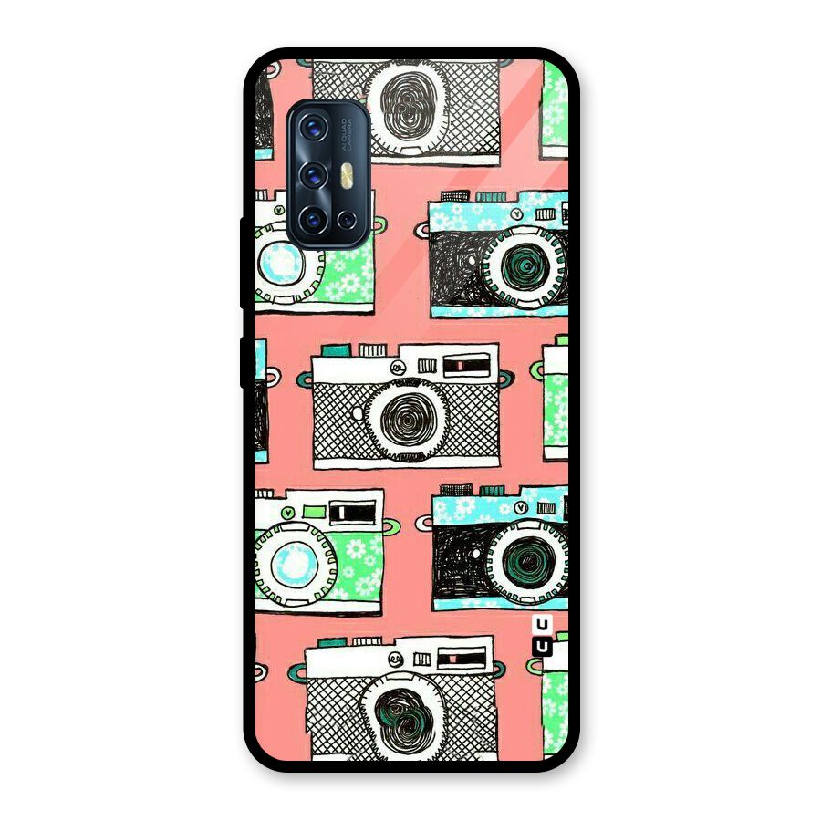 Cam Art Loving Glass Back Case for Vivo V17