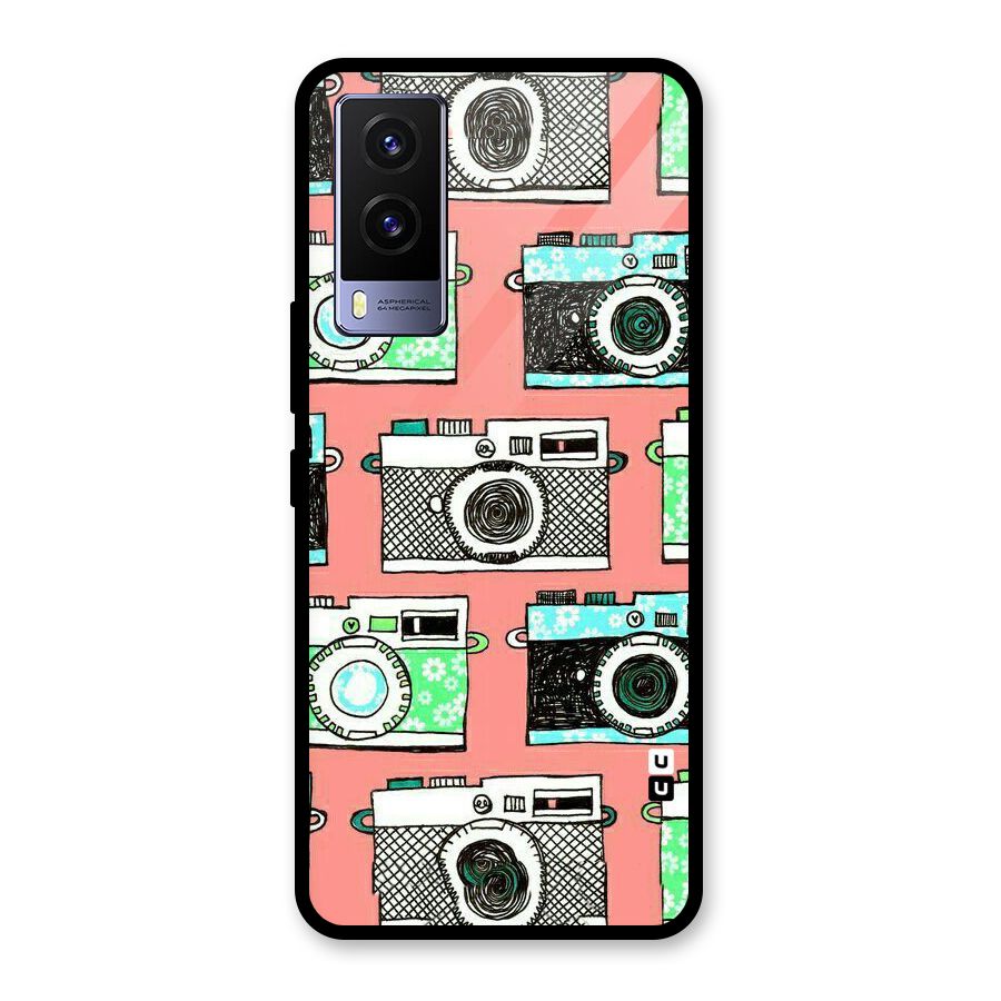 Cam Art Loving Glass Back Case for Vivo V21e 5G