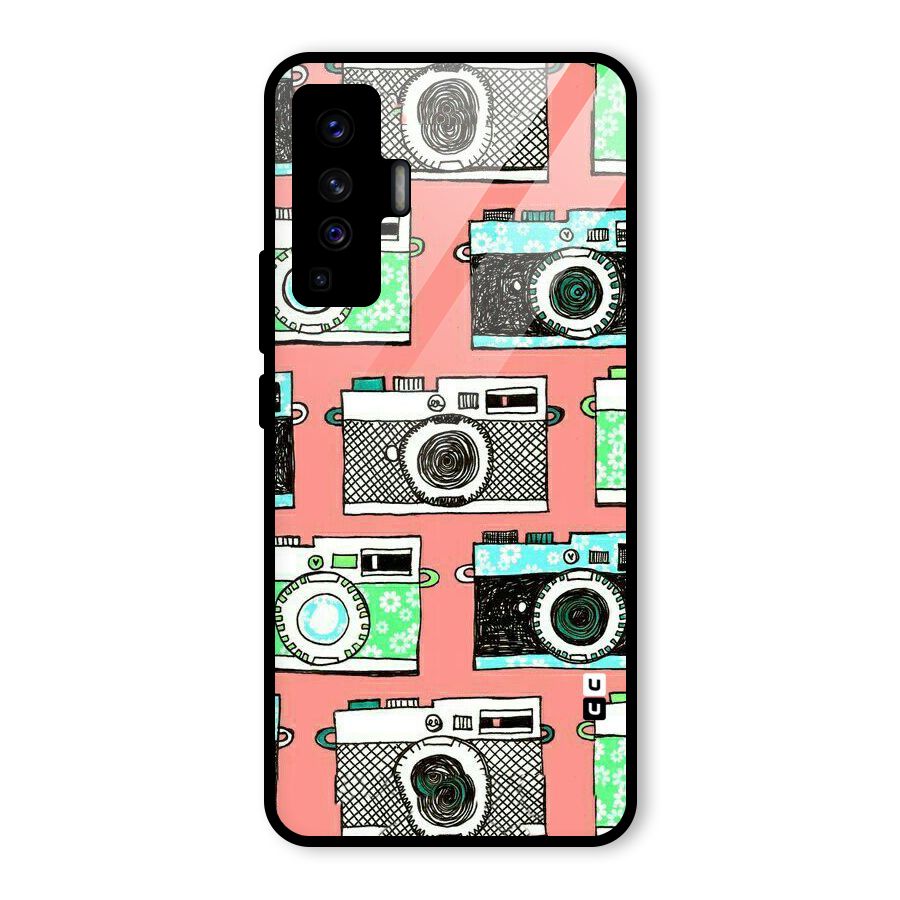 Cam Art Loving Glass Back Case for Vivo X50
