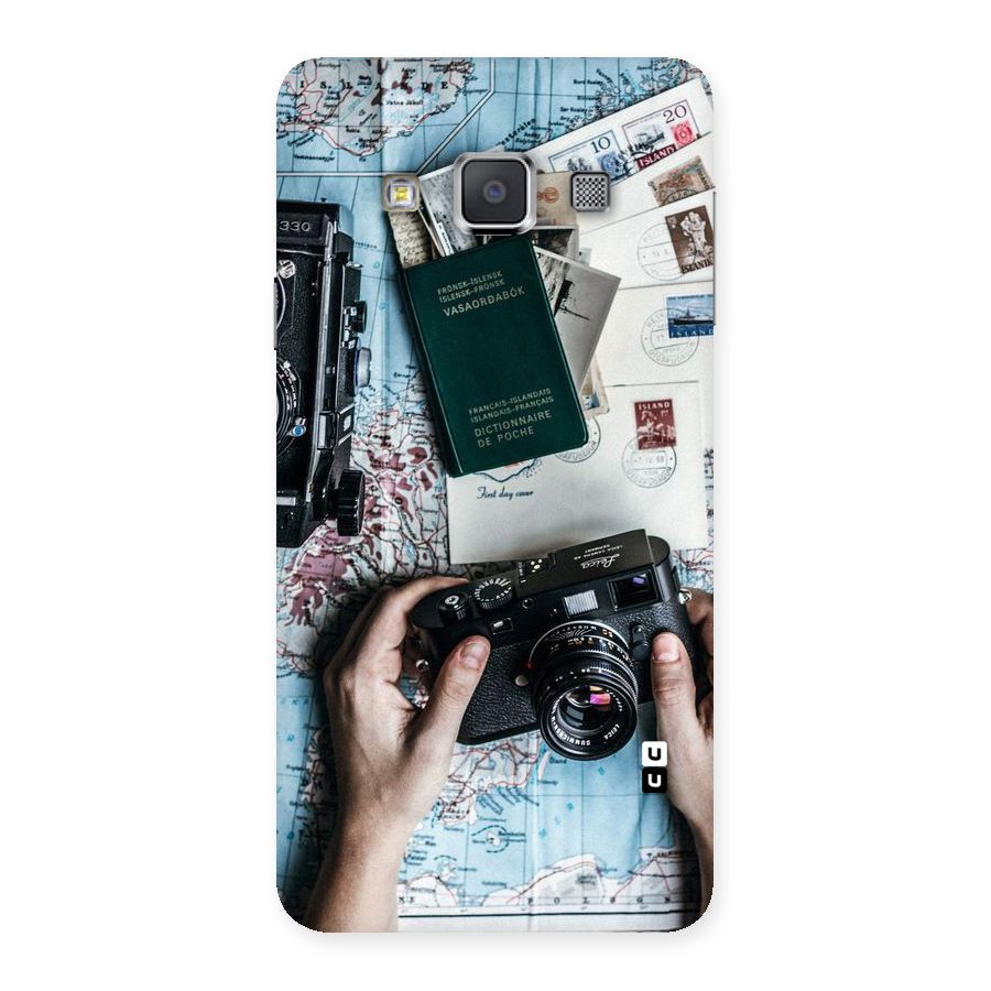 Camera and Postcards Back Case for Galaxy A3