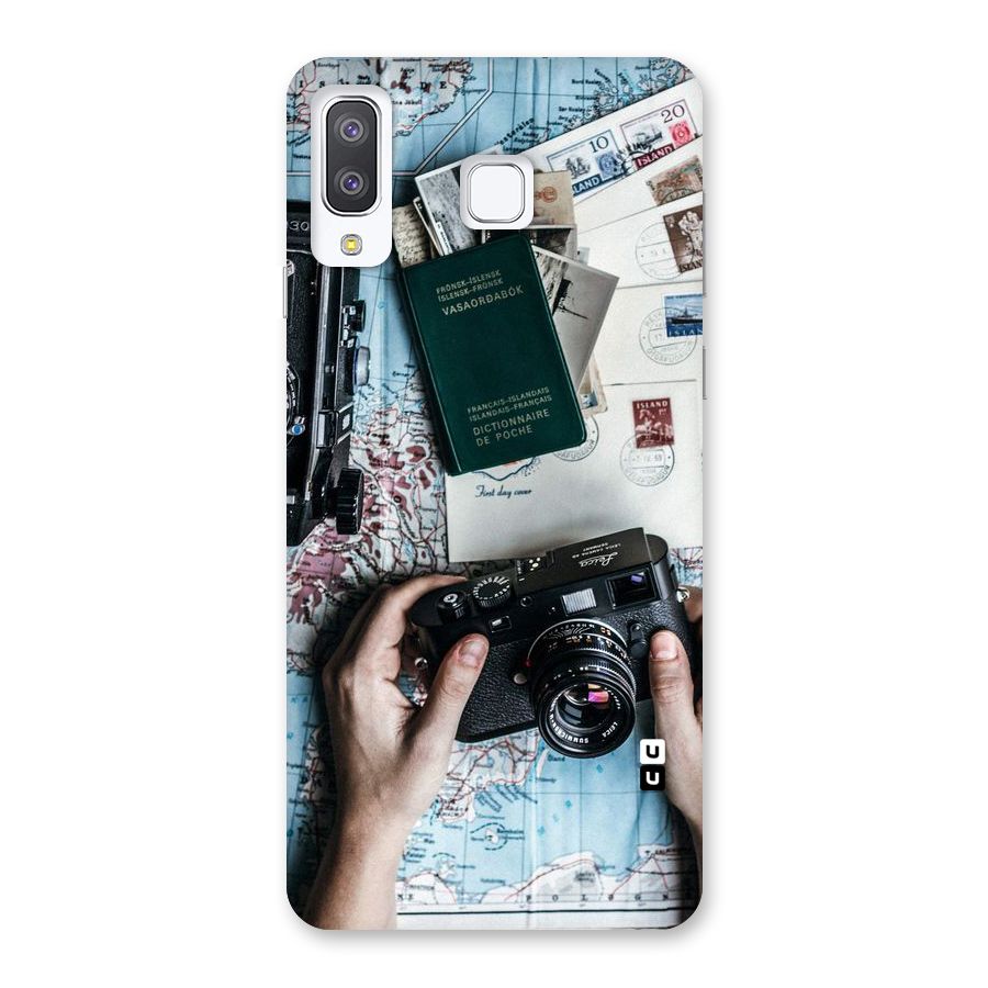 Camera and Postcards Back Case for Galaxy A8 Star