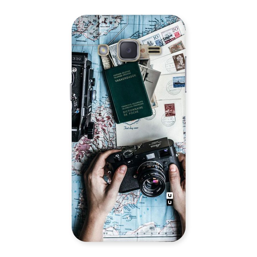 Camera and Postcards Back Case for Galaxy J2