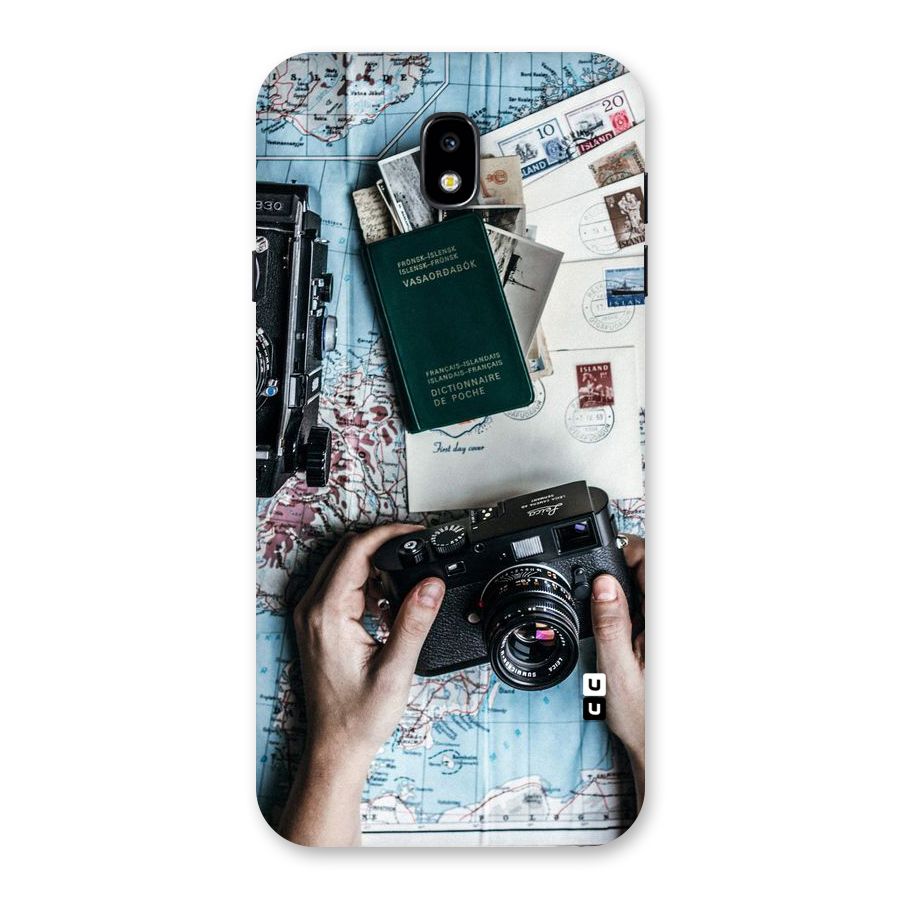 Camera and Postcards Back Case for Galaxy J7 Pro