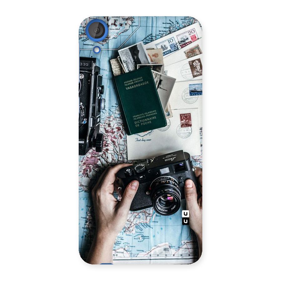 Camera and Postcards Back Case for HTC Desire 820